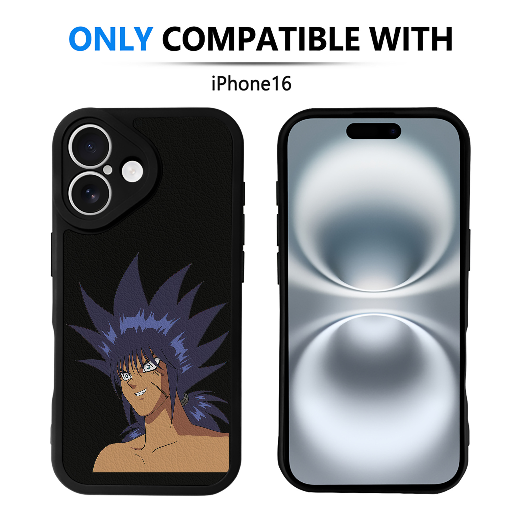 遊☆戯☆王 Yu-Gi-Oh! 【iPhone 16シリーズ対応】シリコンスマホケース（レザー調） 材質：シリコン